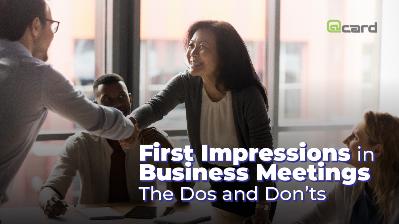 First Impressions in Business Meetings